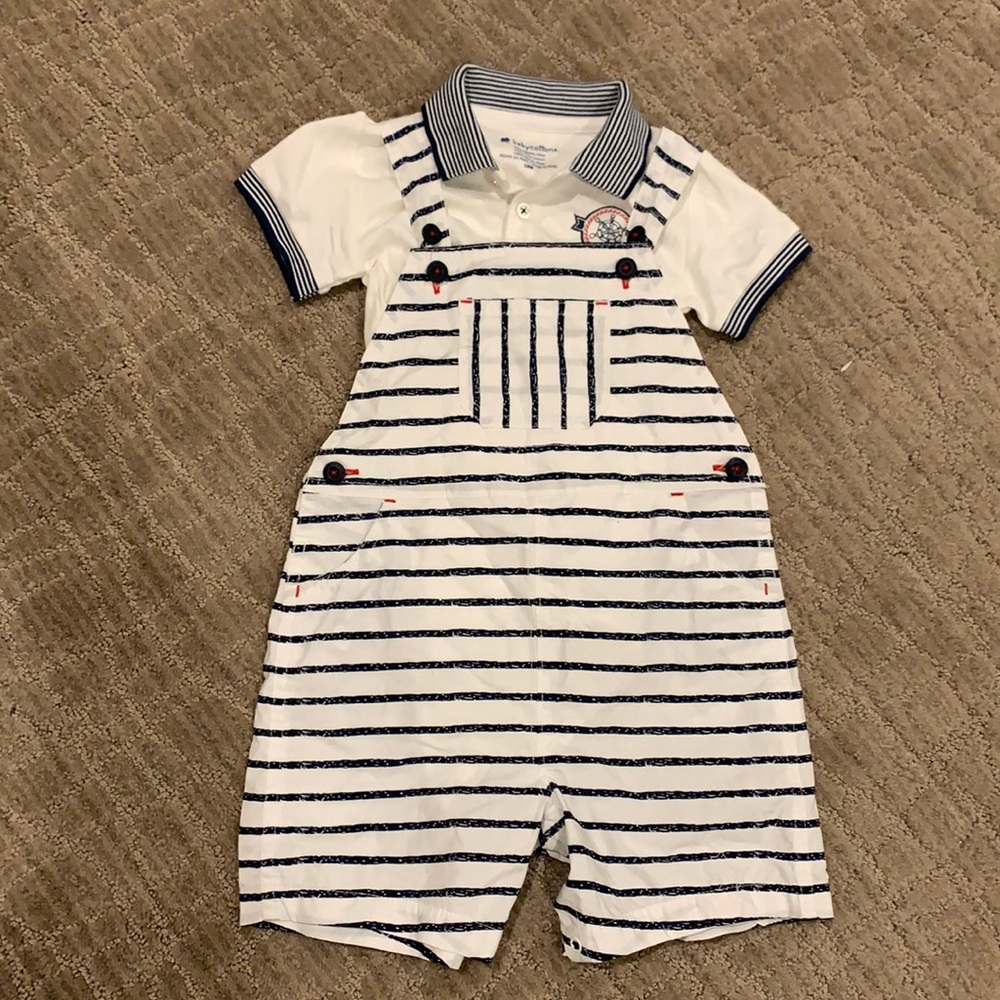 Boys bodysuit and overalls